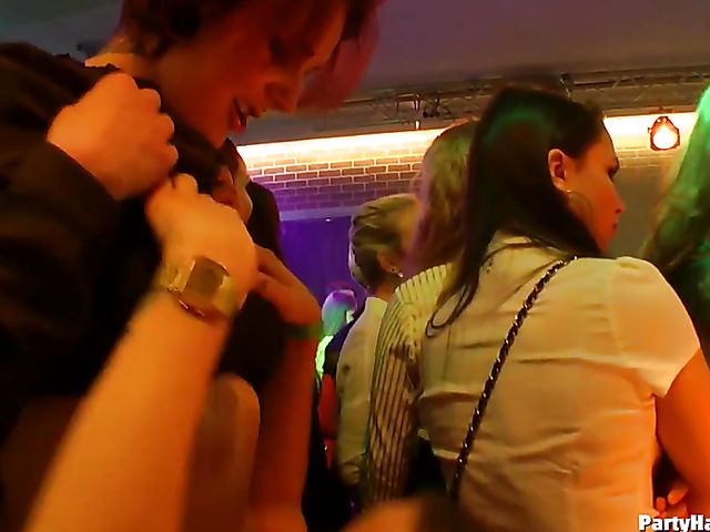Drunk girls going wild in the nightclub
